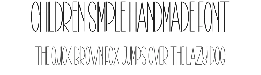 Children Simple Handmade Font by freshtypeink — Display Font