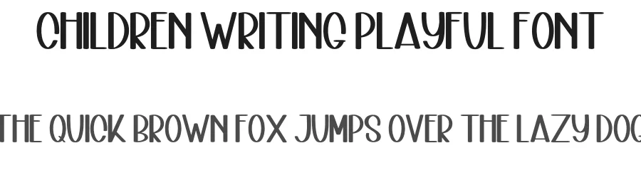 Children Writing Playful Font by inermediaSTUDIO — Display Font
