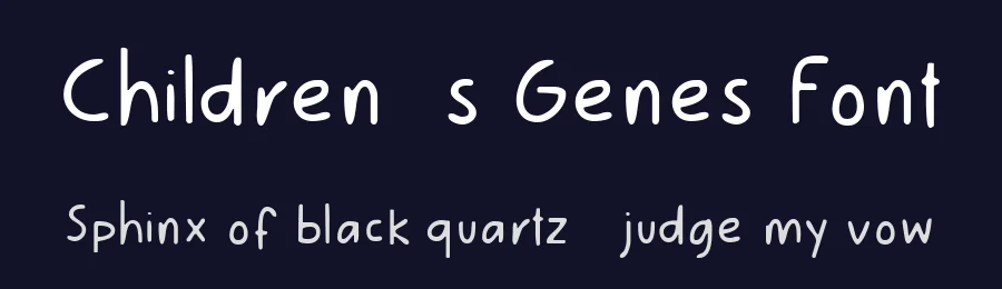 Children’s Genes Font by Demfont — Script Handwritten Font — thumbnail 2