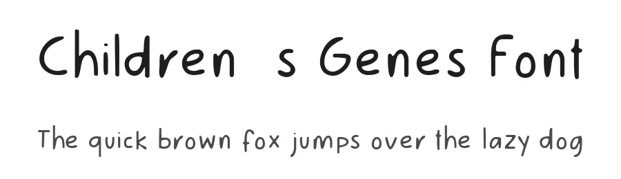 Childrenβs Genes Font by Demfont β Script Handwritten Font