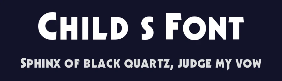 Child’s Font by FZ Fonts — Sans Serif Font — thumbnail 2