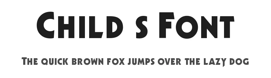 Child’s Font by FZ Fonts — Sans Serif Font