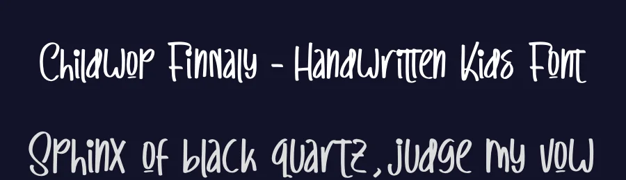 Childwop Finnaly – Handwritten Kids Font by stylishtype.co — Script Handwritten Font — thumbnail 2