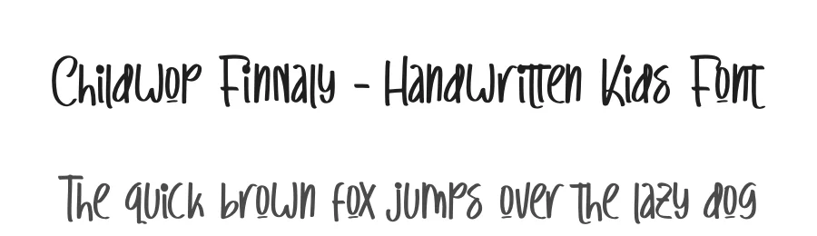 Childwop Finnaly – Handwritten Kids Font by stylishtype.co — Script Handwritten Font