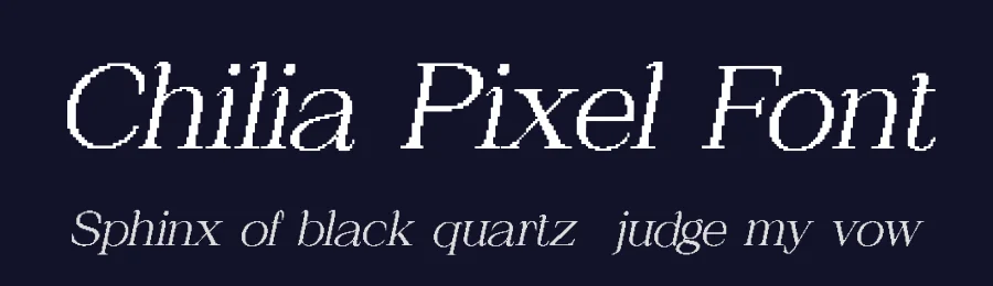 Chilia Pixel Font by craftsupplyco — Display Font — thumbnail 2