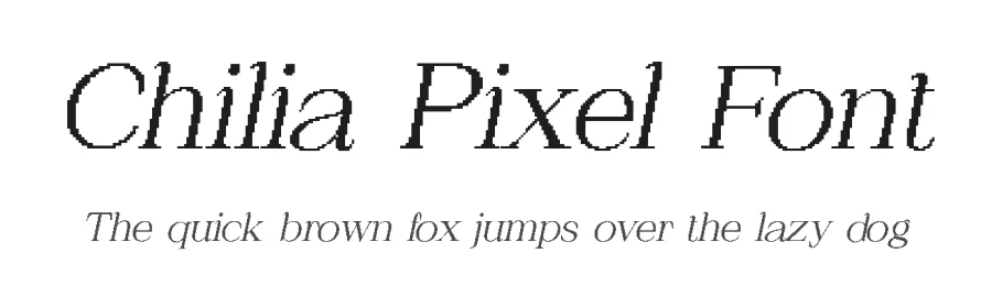 Chilia Pixel Font by craftsupplyco — Display Font