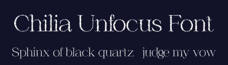 Chilia Unfocus Font by craftsupplyco — Display Font — thumbnail 2