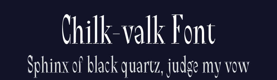 Chilk-valk Font by Antonina Samokhina — Serif Font — thumbnail 2