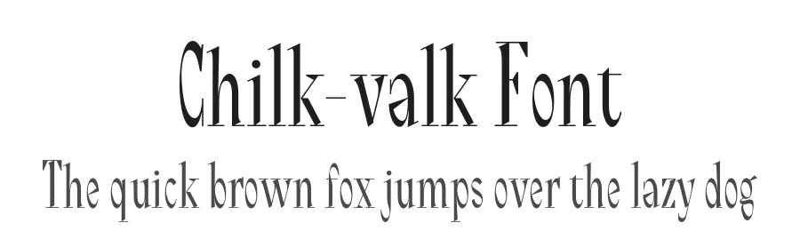 Chilk-valk Font by Antonina Samokhina โ Serif Font