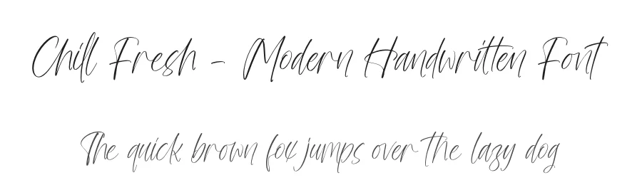Chill Fresh – Modern Handwritten Font by stylishtype.co — Script Handwritten Font