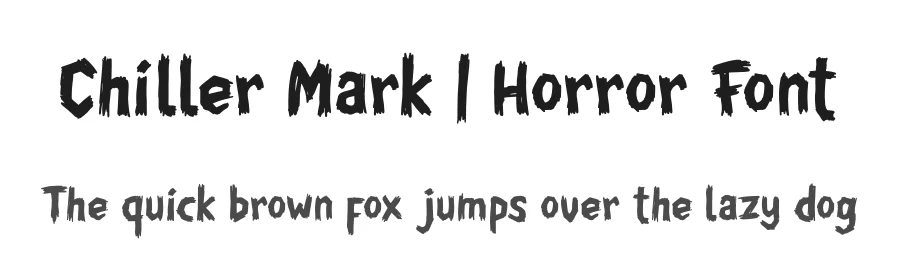 Chiller Mark | Horror Font by Denustudios — Script Handwritten Font