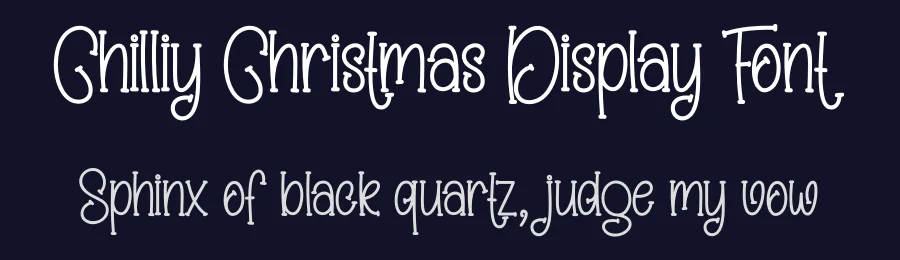 Chilliy Christmas Display Font by creativeletter — Display Font — thumbnail 2