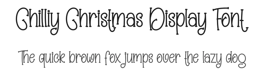 Chilliy Christmas Display Font by creativeletter — Display Font