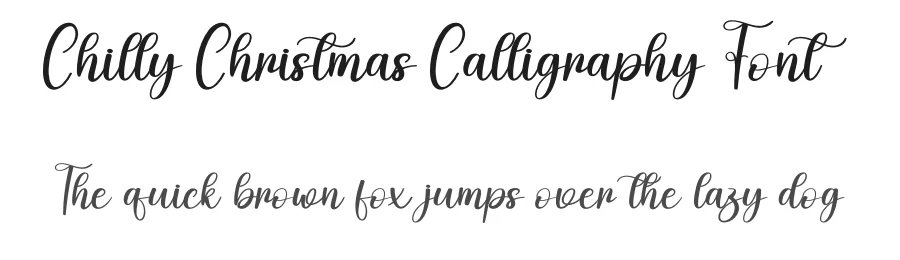 Chilly Christmas Calligraphy Font by andikastudio — Script Handwritten Font