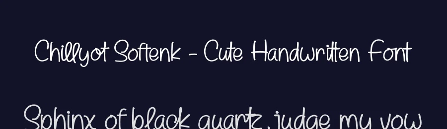 Chillyot Softenk – Cute Handwritten Font by stylishtype.co — Script Handwritten Font — thumbnail 2