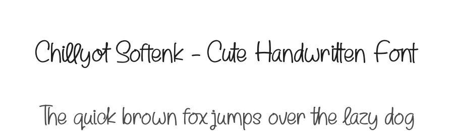 Chillyot Softenk – Cute Handwritten Font by stylishtype.co — Script Handwritten Font