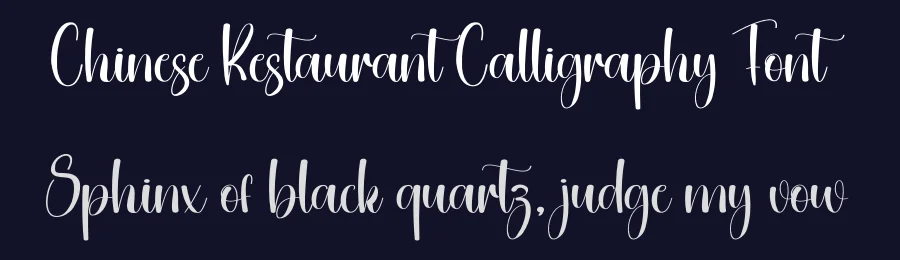 Chinese Restaurant Calligraphy Font by creativeletter — Script Handwritten Font — thumbnail 2