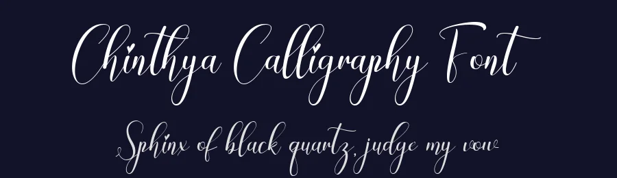 Chinthya Calligraphy Font by Namara Creative Studio — Script Handwritten Font — thumbnail 2