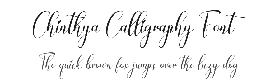 Chinthya Calligraphy Font by Namara Creative Studio — Script Handwritten Font