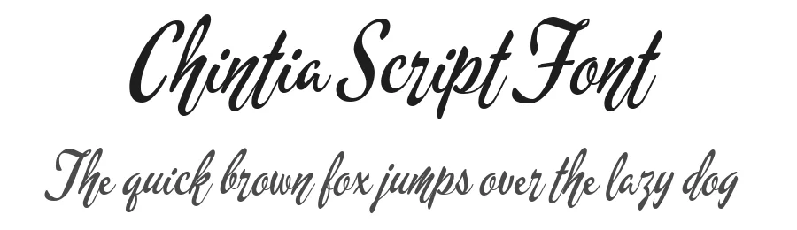 Chintia Script Font by 178-MC — Script Handwritten Font