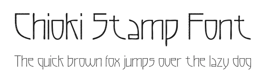 Chioki Stamp Font by craftsupplyco — Display Font