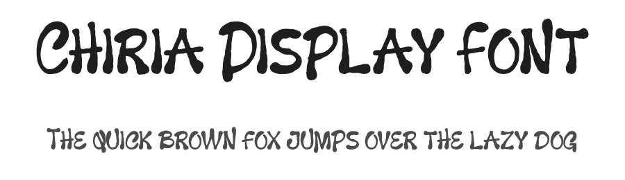 Chiria Display Font by MaikoHatta — Display Font