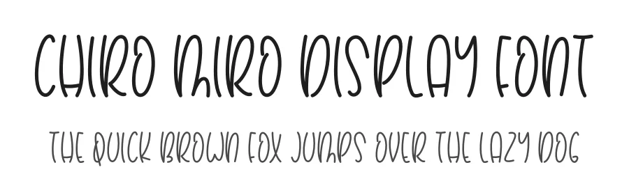 Chiro Miro Display Font by jimtypestudio — Display Font