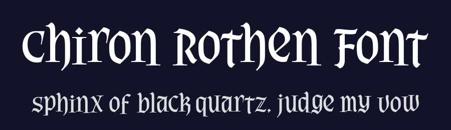 Chiron Rothen Font by alit design — Blackletter Font — thumbnail 2