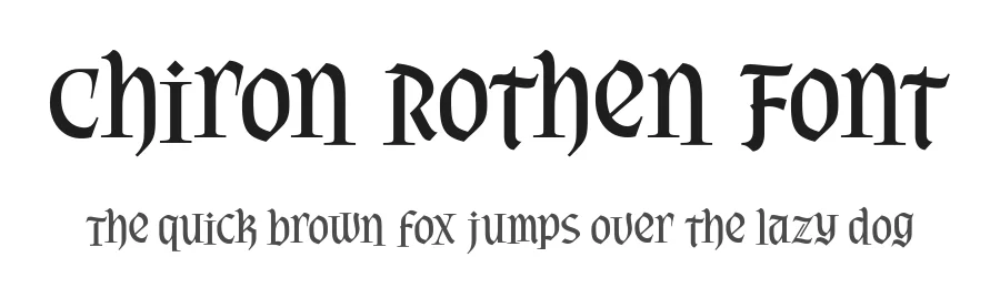 Chiron Rothen Font by alit design — Blackletter Font