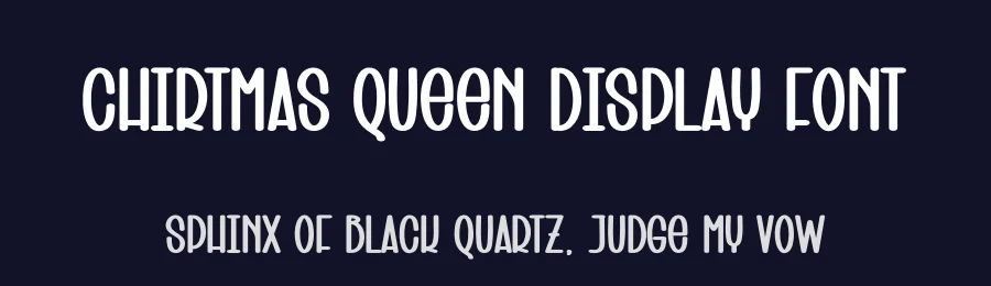 Chirtmas Queen Display Font by creativeletter — Display Font — thumbnail 2