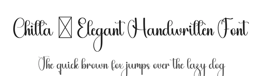 Chitta – Elegant Handwritten Font by freshtypeink — Script Handwritten Font