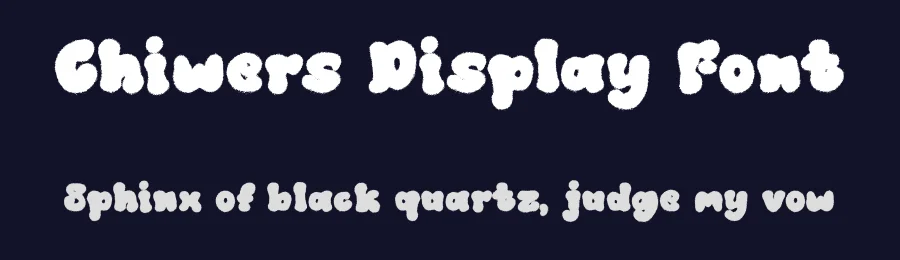 Chiwers Display Font by Dhabee — Script Handwritten Font — thumbnail 2