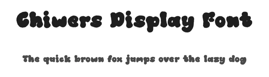 Chiwers Display Font by Dhabee — Script Handwritten Font