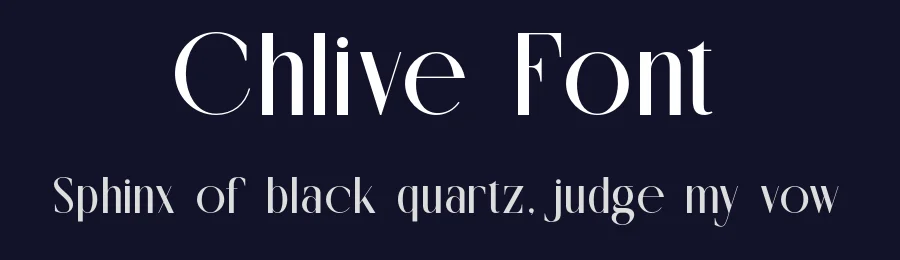 Chlive Font by SlideShoot — Sans Serif Font — thumbnail 2