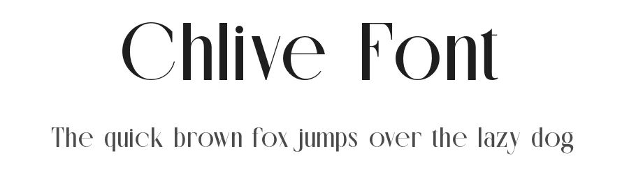 Chlive Font by SlideShoot — Sans Serif Font