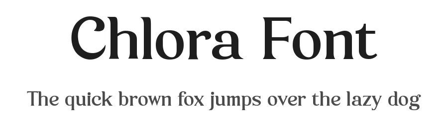 Chlora Font by BarakaType — Serif Font