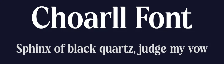 Choarll Font by timelesstype.co — Display Font — thumbnail 2