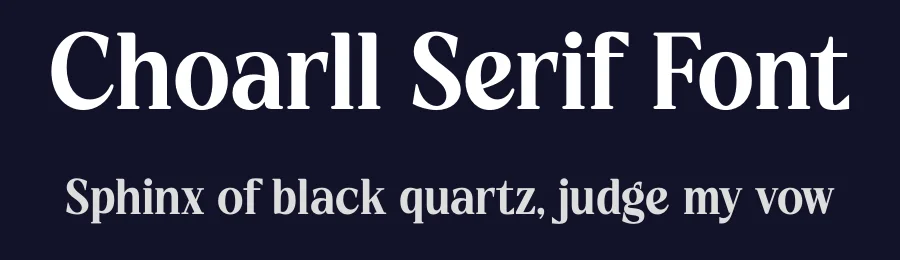 Choarll Serif Font by timelesstype.co — Display Font — thumbnail 2