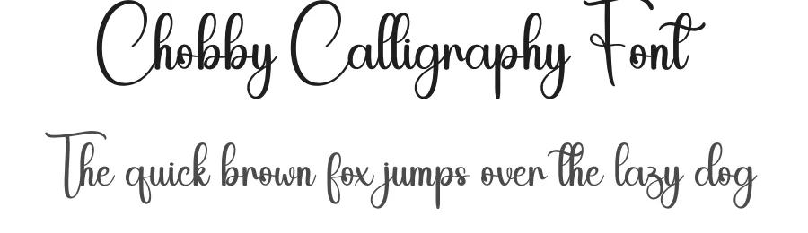 Chobby Calligraphy Font by andikastudio — Script Handwritten Font
