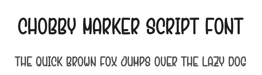 Chobby Marker Script Font by creativeletter — Script Handwritten Font