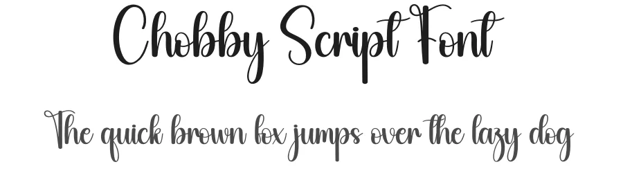 Chobby Script Font by creativeletter — Script Handwritten Font