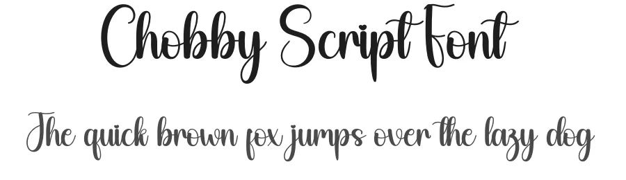 Chobby Script Font by creativeletter — Script Handwritten Font