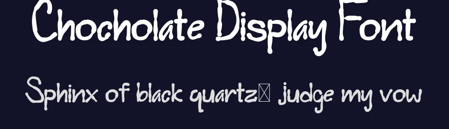 Chocholate Display Font by levincreative — Display Font — thumbnail 2