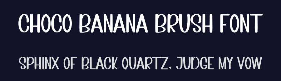 Choco Banana Brush Font by inermediaSTUDIO — Display Font — thumbnail 2