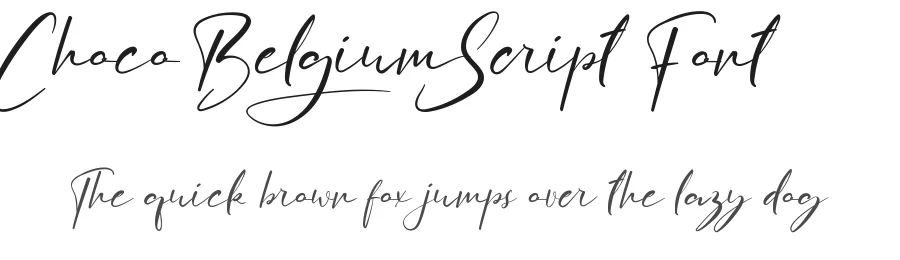 Choco Belgium Script Font by noahtype — Script Handwritten Font