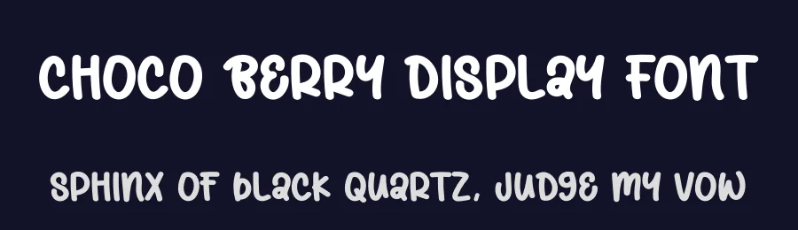 Choco Berry Display Font by creativeletter — Display Font — thumbnail 2
