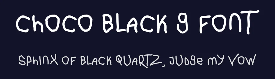 Choco Black G Font by ffeeaarr — Script Handwritten Font — thumbnail 2