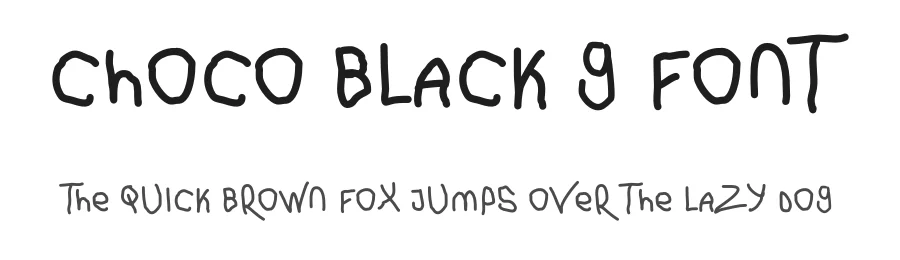 Choco Black G Font by ffeeaarr — Script Handwritten Font