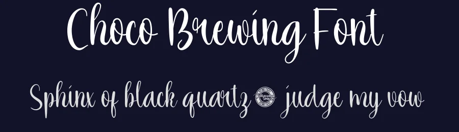 Choco Brewing Font by CalligraphyFonts.net — Script Handwritten Font — thumbnail 2