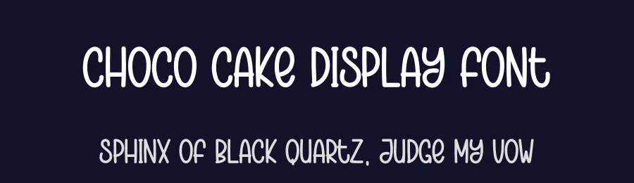 Choco Cake Display Font by Kecimpring — Display Font — thumbnail 2